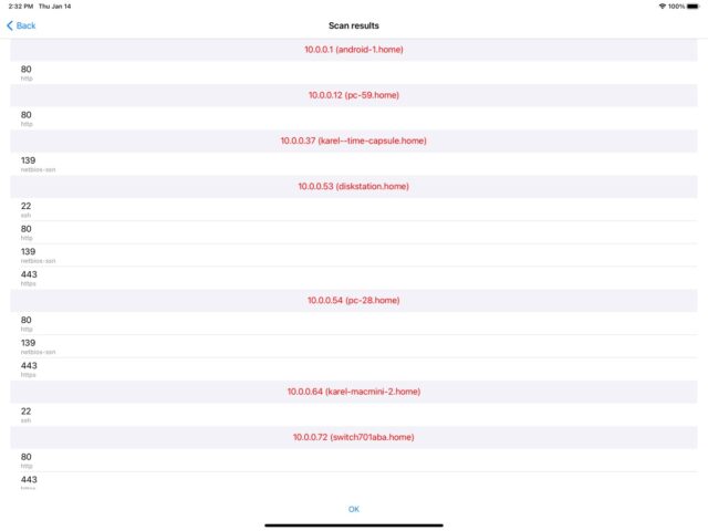 Simple Port Scanner для iOS — скриншот 4