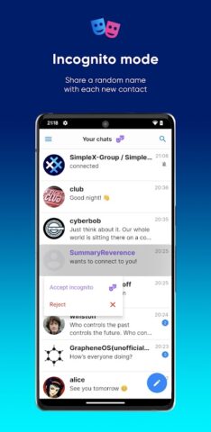 SimpleX Chat для Android — скриншот 3