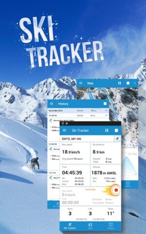 Ski Tracker Oтслеживание лыжи для Android — скриншот 3