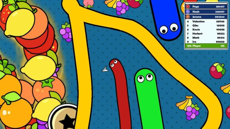 Snake Doodle — Червь .io игра для Android — скриншот 1