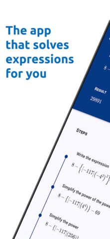 Solve expressions для Android — скриншот 1
