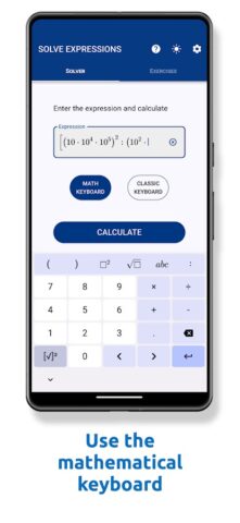 Solve expressions для Android — скриншот 3