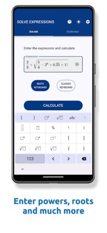 Solve expressions для Android — скриншот 5