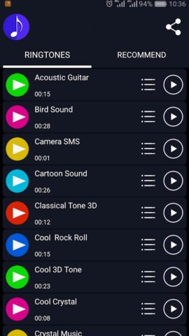 Супер хорошие рингтоны для Android — скриншот 2