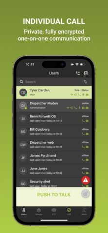 TASSTA T.Flex для iOS — скриншот 4