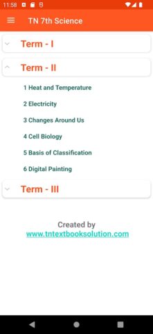 TN 7th Science для Android — скриншот 5