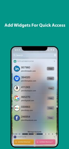 TOTP Authenticator – Fast 2FA для iOS — скриншот 3