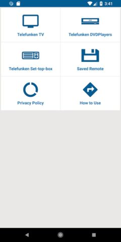 Telefunken TV Remote для Android — скриншот 1