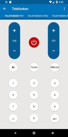 Telefunken TV Remote для Android — скриншот 4