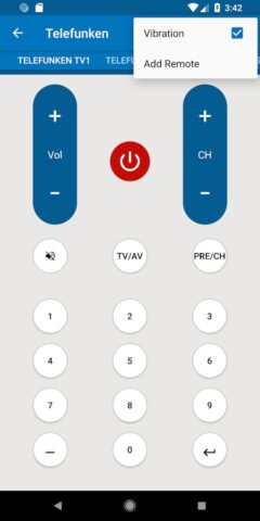 Telefunken TV Remote для Android — скриншот 5