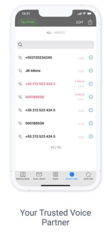 Телфин для iOS — скриншот 3