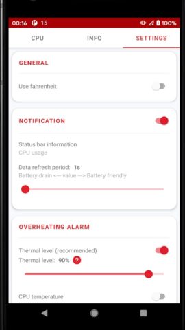 Temperature Monitor & Alarm для Android — скриншот 4