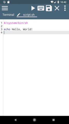Terminal для Android — скриншот 3