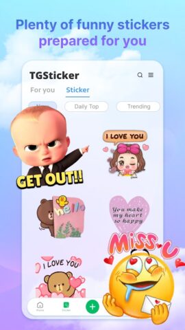 Tgsticker — pack meme download для Android — скриншот 1