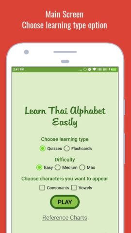 Thai Alphabet  Script — Symbol для Android — скриншот 1
