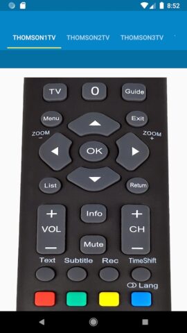 Thomson TV Remote Control для Android — скриншот 4
