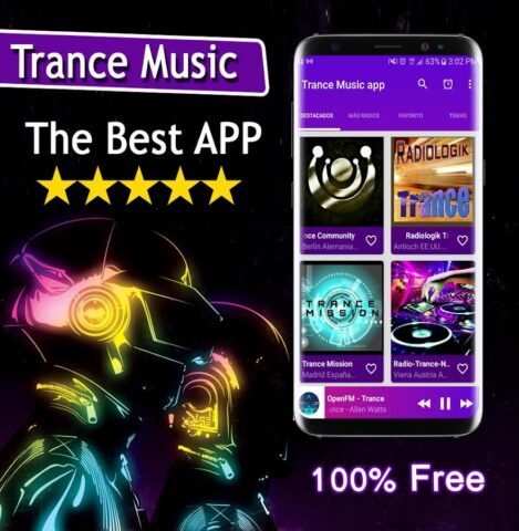 Trance Music app для Android — скриншот 1