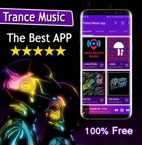 Trance Music app для Android — скриншот 3