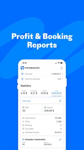 Travelpayouts от Aviasales для Android — скриншот 1