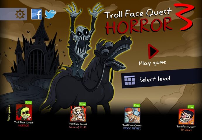 Troll Face Quest: Horror 3 для Android — скриншот 1