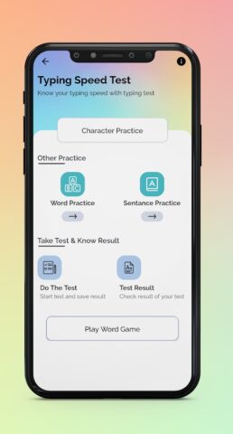 Typing Test для Android — скриншот 2