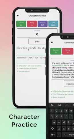 Typing Test для Android — скриншот 3