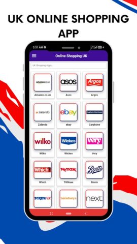 UK Online Shopping Shops для Android — скриншот 1