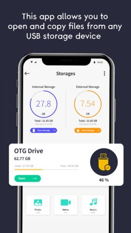 OTG Checker: USB File Transfer для Android — скриншот 5
