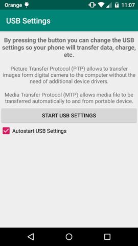 USB Settings для Android — скриншот 2