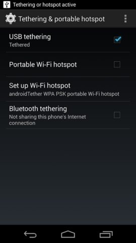 USB Tethering для Android — скриншот 2