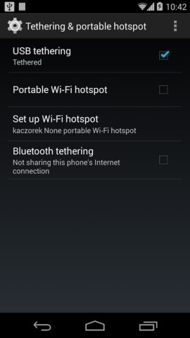 USB Tethering для Android — скриншот 4