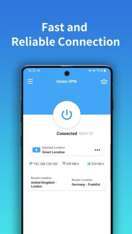 Union VPN — Secure VPN Proxy для Android — скриншот 2