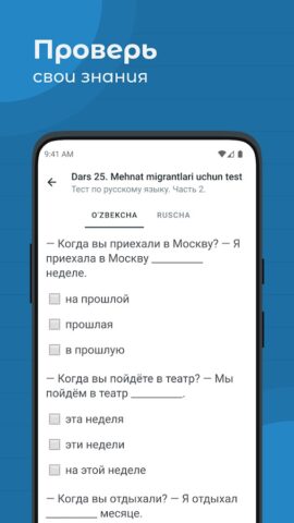 Уроки русского языка для Android — скриншот 5