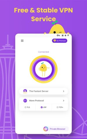VPN PotatoVPN — WiFi Proxy для Android — скриншот 1