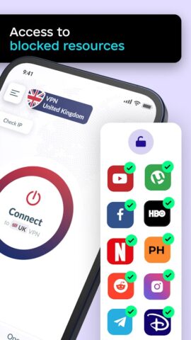VPN UK — быстрый и безопасный для Android — скриншот 3