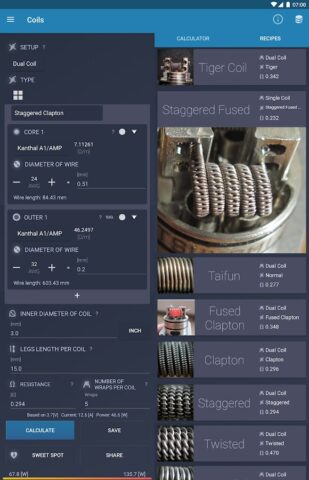 Vape Tool для Android — скриншот 1