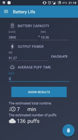 Vape Tool для Android — скриншот 5