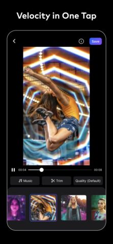 Velomingo: Velocity Edit Maker для iOS — скриншот 1