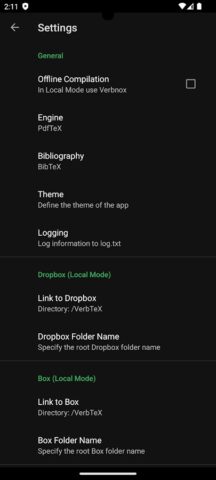 VerbTeX LaTeX Editor для Android — скриншот 4