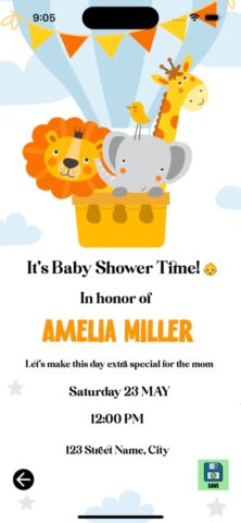 Invitation maker для iOS — скриншот 2