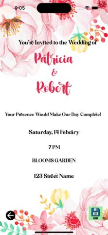 Invitation maker для iOS — скриншот 3