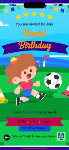 Invitation maker для iOS — скриншот 4