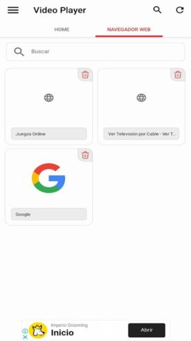 Video Player Online для Android — скриншот 2