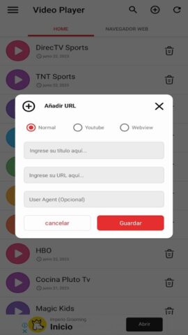 Video Player Online для Android — скриншот 5