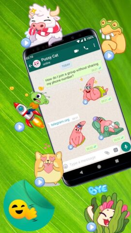 WASticker движущиеся стикеры для Android — скриншот 2
