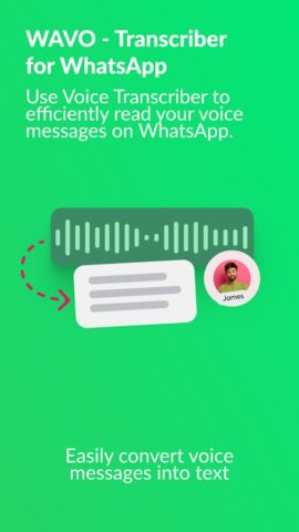 WAVO: Transcriber for WhatsApp для Android — скриншот 1