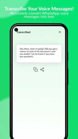 WAVO: Transcriber for WhatsApp для Android — скриншот 3