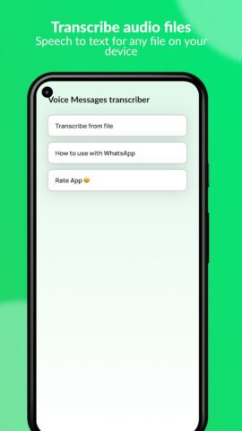 WAVO: Transcriber for WhatsApp для Android — скриншот 5