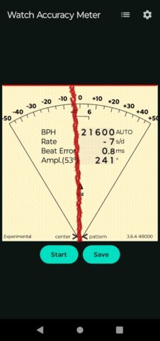 Watch Accuracy Meter для Android — скриншот 1