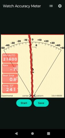 Watch Accuracy Meter для Android — скриншот 2